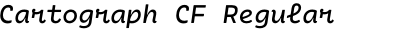 Cartograph CF Regular Italic